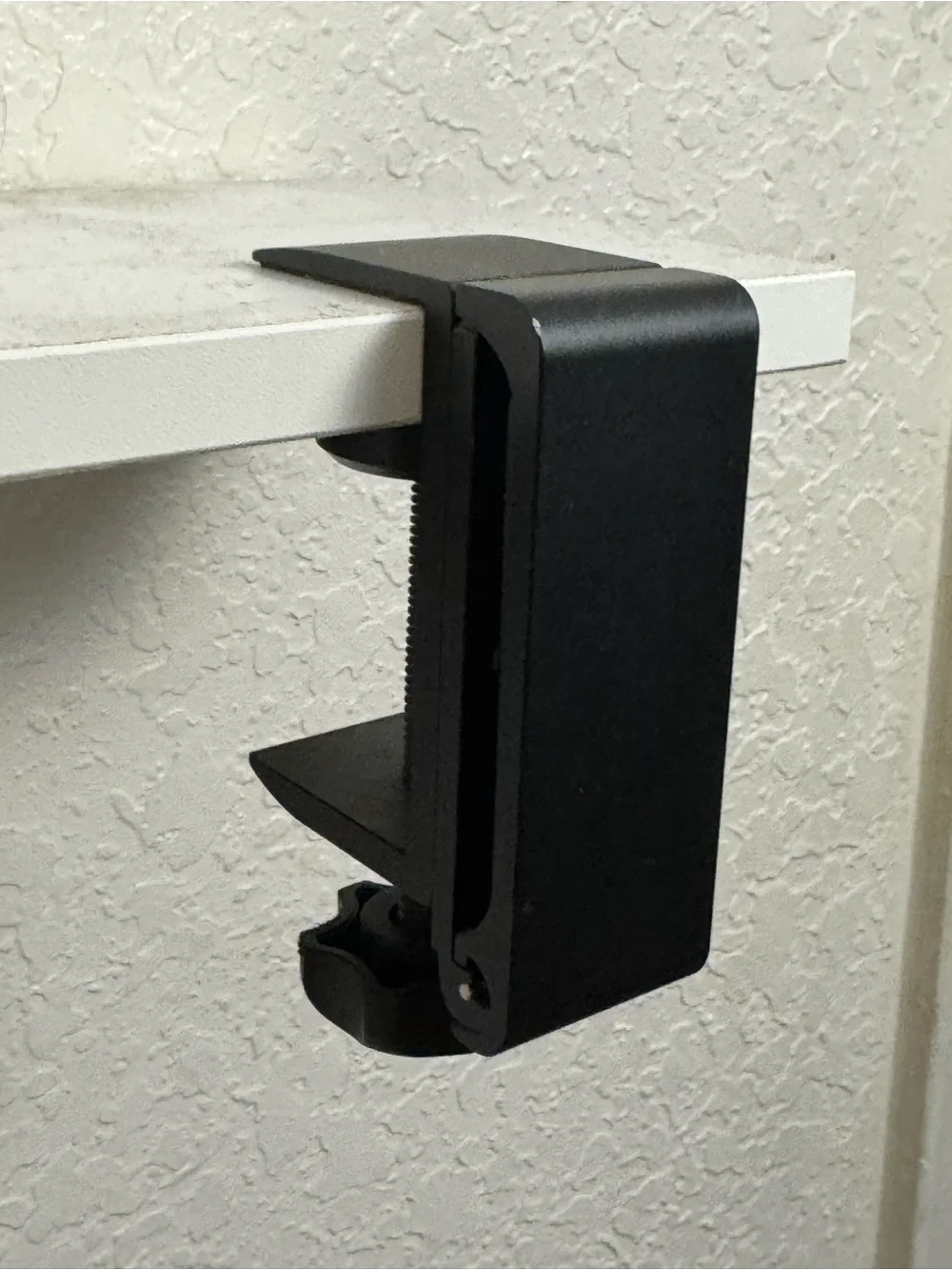 Moko Black Clamp-On Under-Shelf Headphone Hook